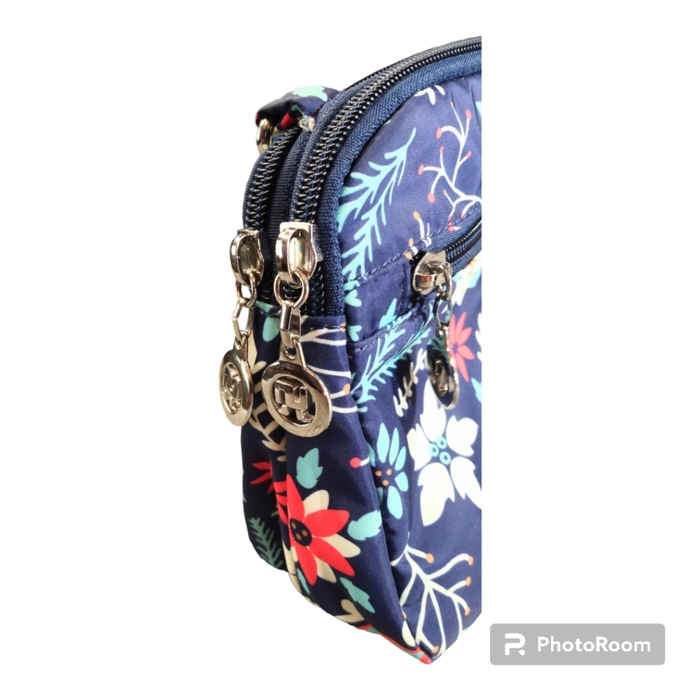 Joe L Shi Fashion navy crossbody bag. - Picture 2 of 13